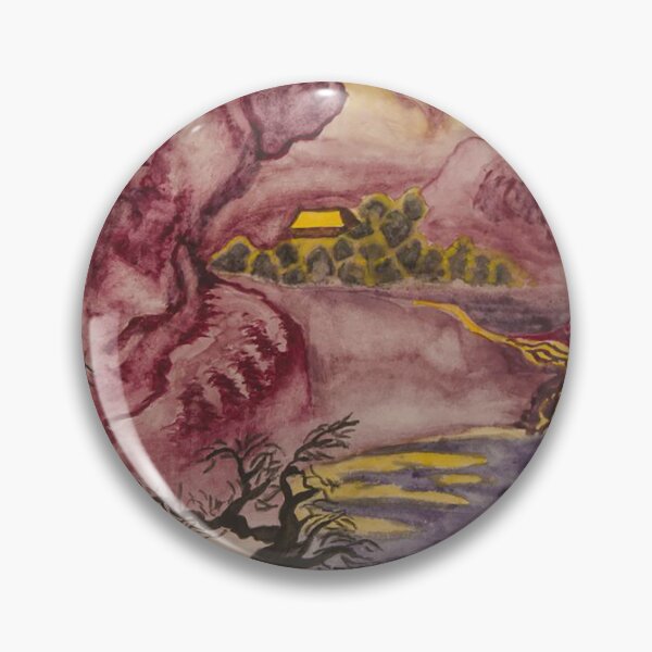 Item preview, China  landscape with purple hills designed and sold by Irina Afonskaya.