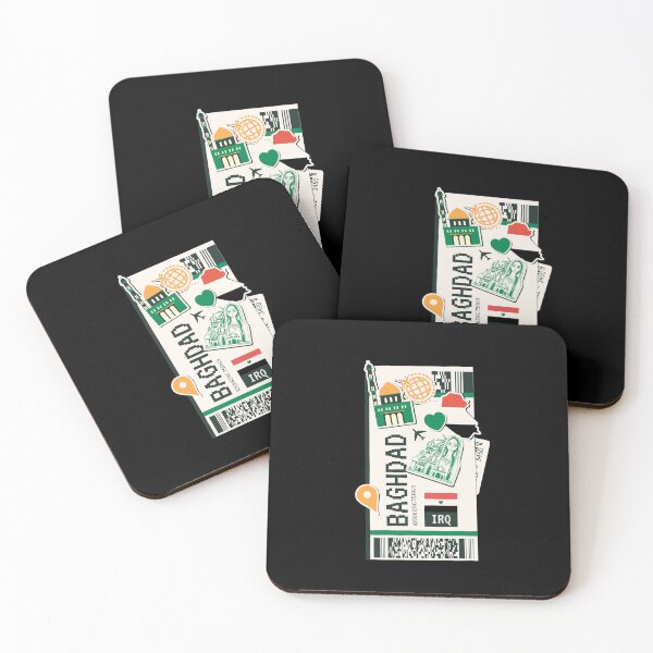 Item preview, Baghdad Iraq Boarding Pass Airplane Plane Ticket designed and sold by funnylifeusa.
