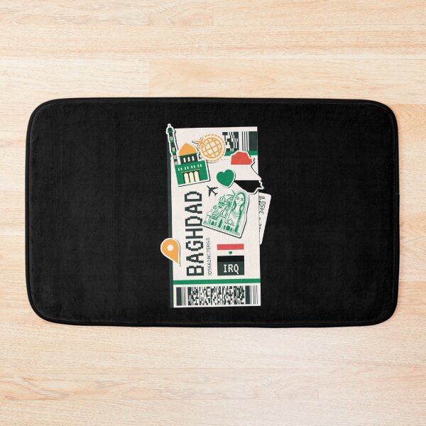 Item preview, Baghdad Iraq Boarding Pass Airplane Plane Ticket designed and sold by funnylifeusa.
