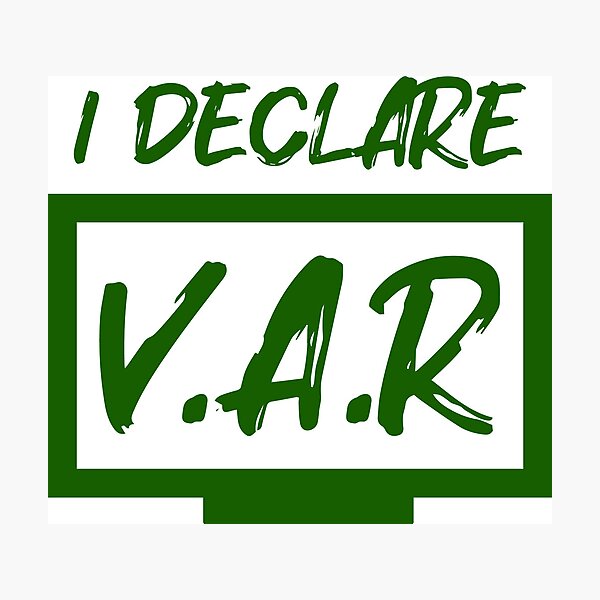 Item preview, I Declare VAR Football (Green) designed and sold by Aerodin.