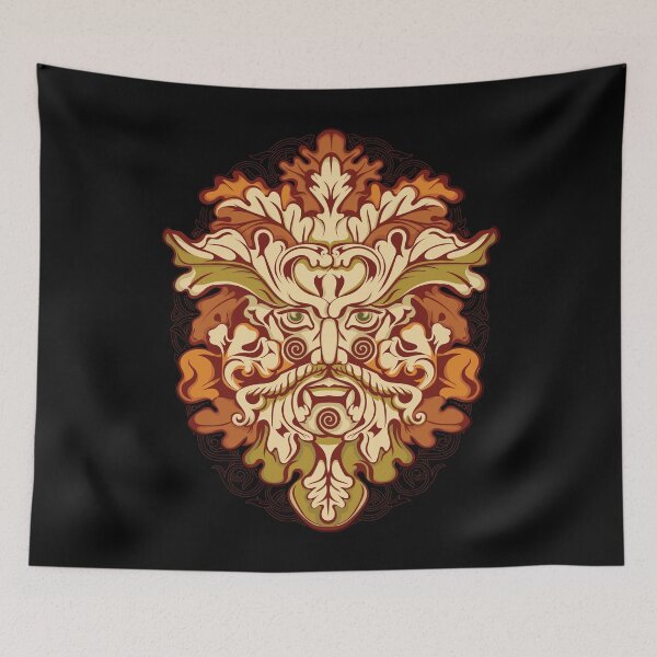 Item preview, Green Man Celtic Scottish Folklore Mythology Pagan Irish designed and sold by BluePagan.