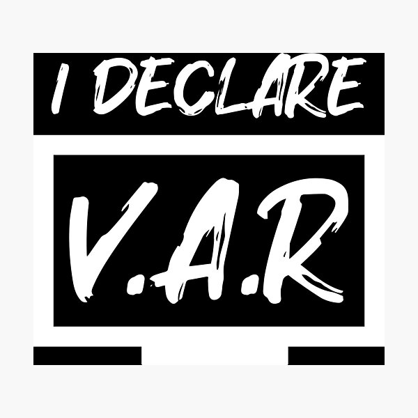 Item preview, I Declare VAR Football (White) designed and sold by Aerodin.