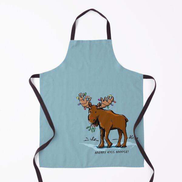 Item preview, Merry Kiss Moose! designed and sold by ElephantShoe.