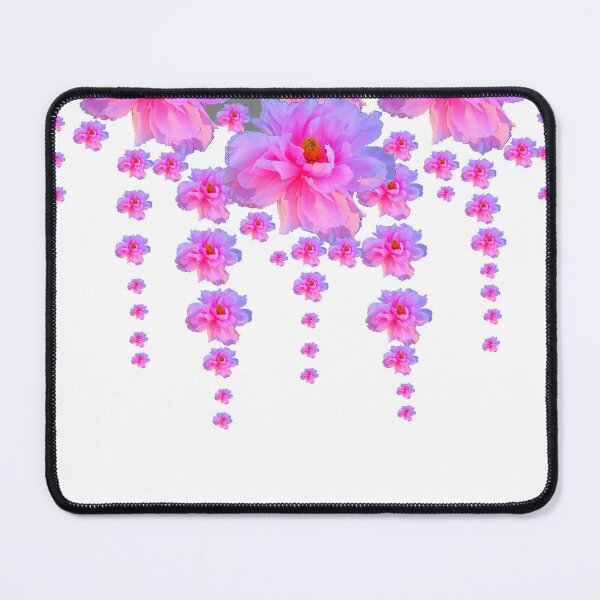 Item preview, LUCIOUS PINK TROPICAL FLORAL BLUE-WHITE ART designed and sold by sharlesart.