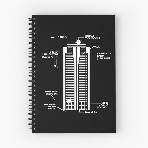 Item preview, Nakatomi Diagram designed and sold by Pop Culture Shirts.