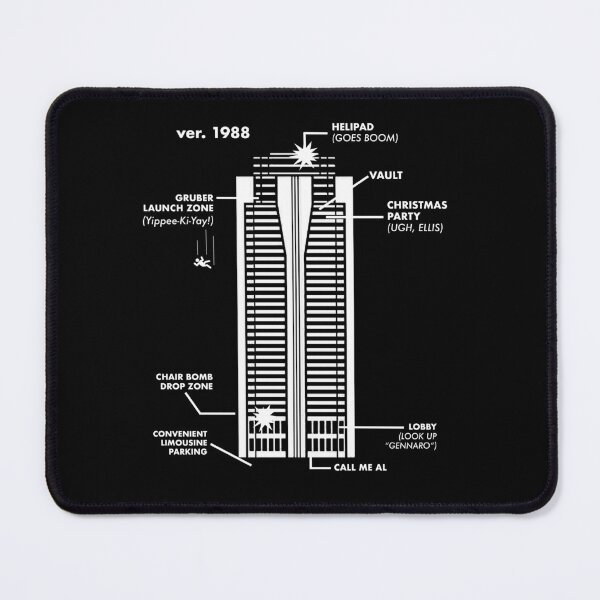 Item preview, Nakatomi Diagram designed and sold by Pop Culture Shirts.