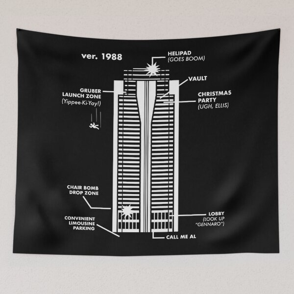 Item preview, Nakatomi Diagram designed and sold by Pop Culture Shirts.