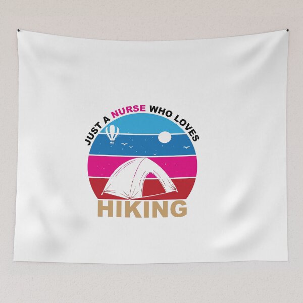 Item preview, Just A Nurse Who Loves Hiking - Hiking designed and sold by GridText.