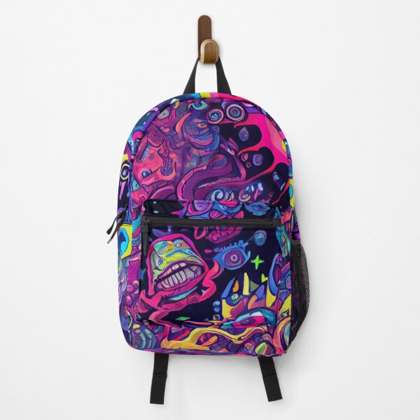 Artikelvorschau, Fun Vibrant Abstract Space Alien Digital Painting entworfen und verkauft von CodeAndColors.