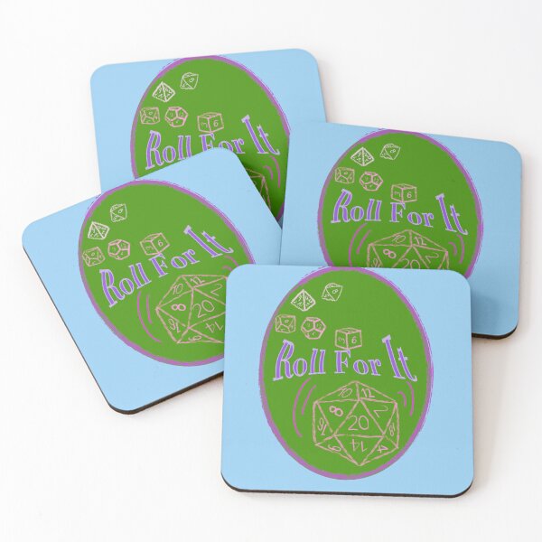 Item preview, Roll for It Purple Text on Green Badge - TTRPG designed and sold by jolabrese.