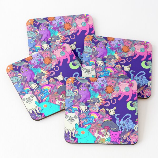 Artikelvorschau, Psychedelic Trippy Anime Animal and Monster Print Digital Painting entworfen und verkauft von CodeAndColors.