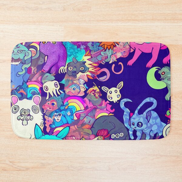 Artikelvorschau, Psychedelic Trippy Anime Animal and Monster Print Digital Painting entworfen und verkauft von CodeAndColors.