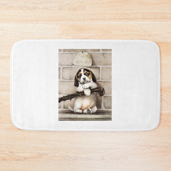 Item preview, Christmas card depicting a portrait of a puppy designed and sold by Oldetimemercan.