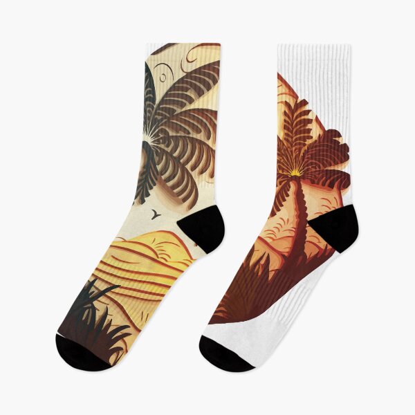 Item preview, Summer Sunset Palm Tree Beach Ocean Artistic Paradise designed and sold by vectrus.