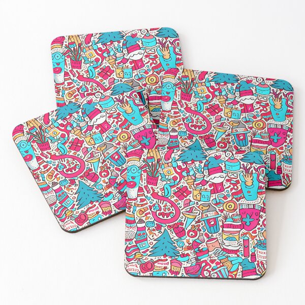 Item preview, Joyful Christmas doodles designed and sold by MrBeerholder.