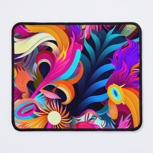 Artikelvorschau, Fun Vibrant Colorful Feather Pattern Digital Painting entworfen und verkauft von CodeAndColors.