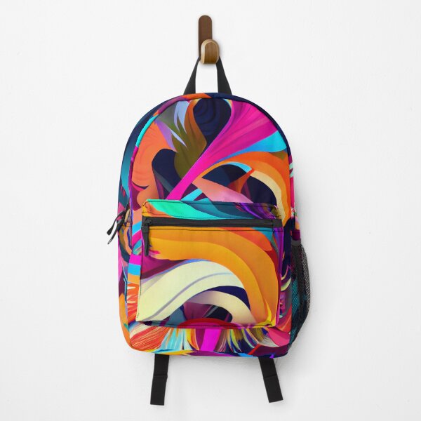 Artikelvorschau, Fun Vibrant Colorful Feather Pattern Digital Painting entworfen und verkauft von CodeAndColors.