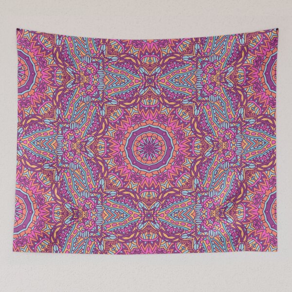 Item preview, Abstract festive graphic mandala pattern designed and sold by Prettygraphe.
