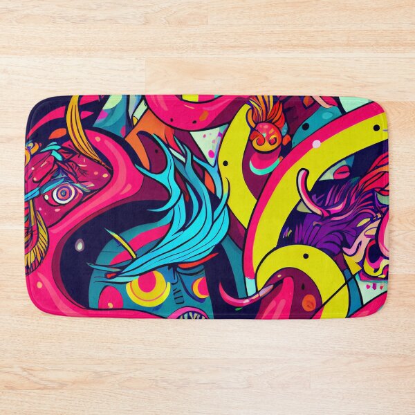 Artikelvorschau, Trippy Psychedelic Anime Monsters Print Digital Painting entworfen und verkauft von CodeAndColors.
