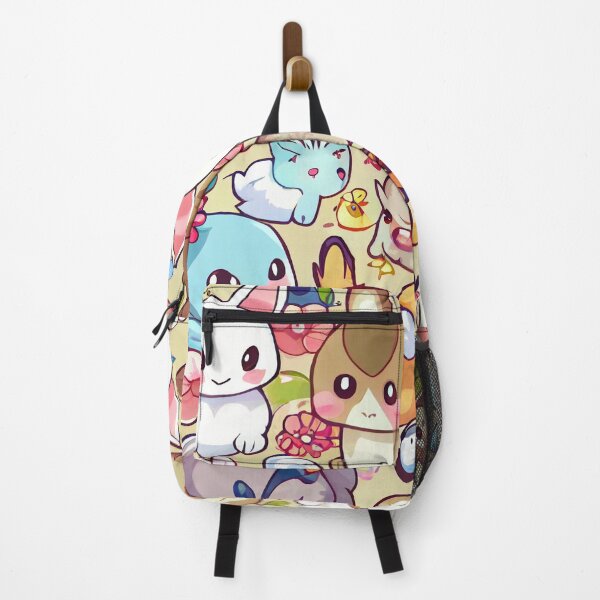 Item preview, Bright Cute Anime Rabbits Print Digital Painting designed and sold by CodeAndColors.