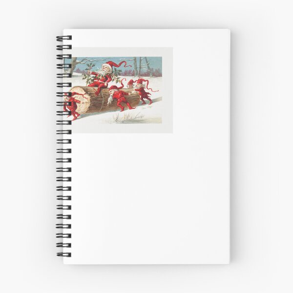 Item preview, Santa elves sliding on a log designed and sold by Oldetimemercan.