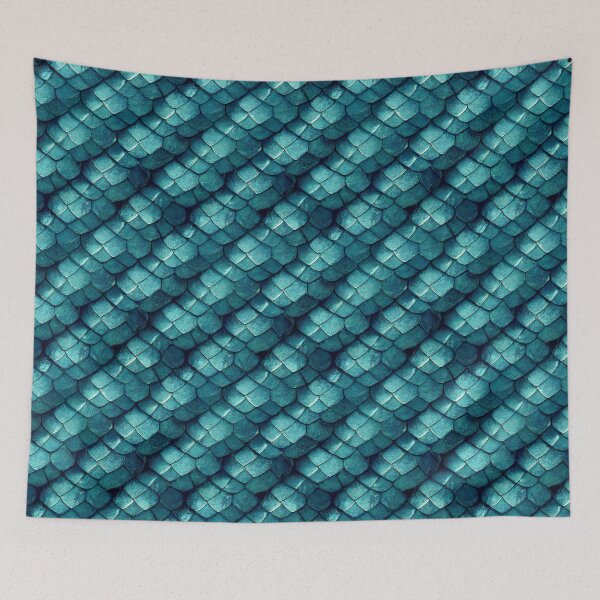 Item preview, Turquoise Dragon Scales designed and sold by TextureFactory.
