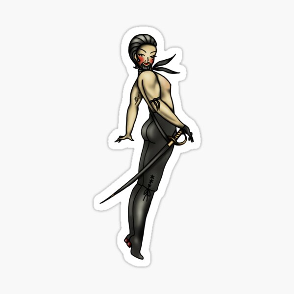 Item preview, Izzy Hands Vintage Pin-up Tattoo designed and sold by AsIsHerRight.