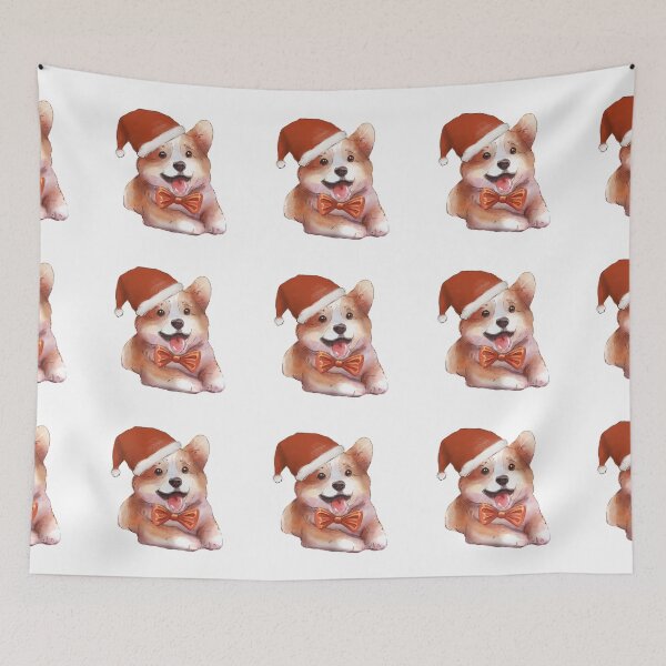Item preview, Christmas corgi designed and sold by ArtInPi.