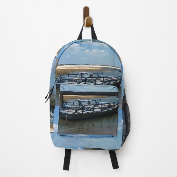 Item preview, Blue boat waiting for tourists designed and sold by Follow the Hedgehog.
