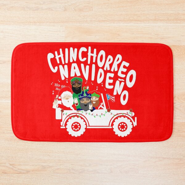 Item preview, Puerto Rico Christmas Chinchorreo Santa Three Kings Coquito Red & White Car Boricua Flag designed and sold by byDarling.