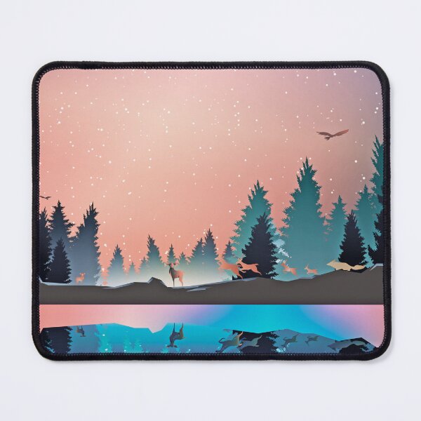 Item preview, Cute mountain misty night srarry landscape. Orange and red watercolor flat design. Iphone or Samsung phone Case & Cover designed and sold by RoManSmArt.