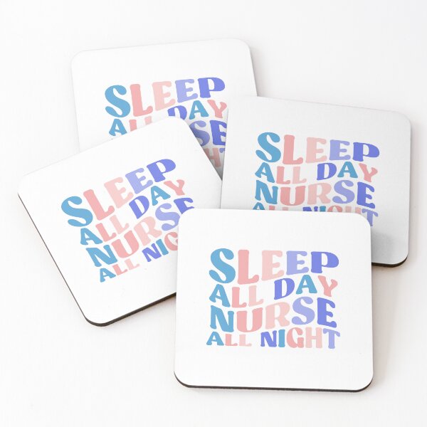 Item preview, Nursing Sleep All Day Nurse All Night Funny Registered Nurse Pcu Nurse Nursing School Gifts designed and sold by InnaPo ⭐⭐⭐⭐⭐.