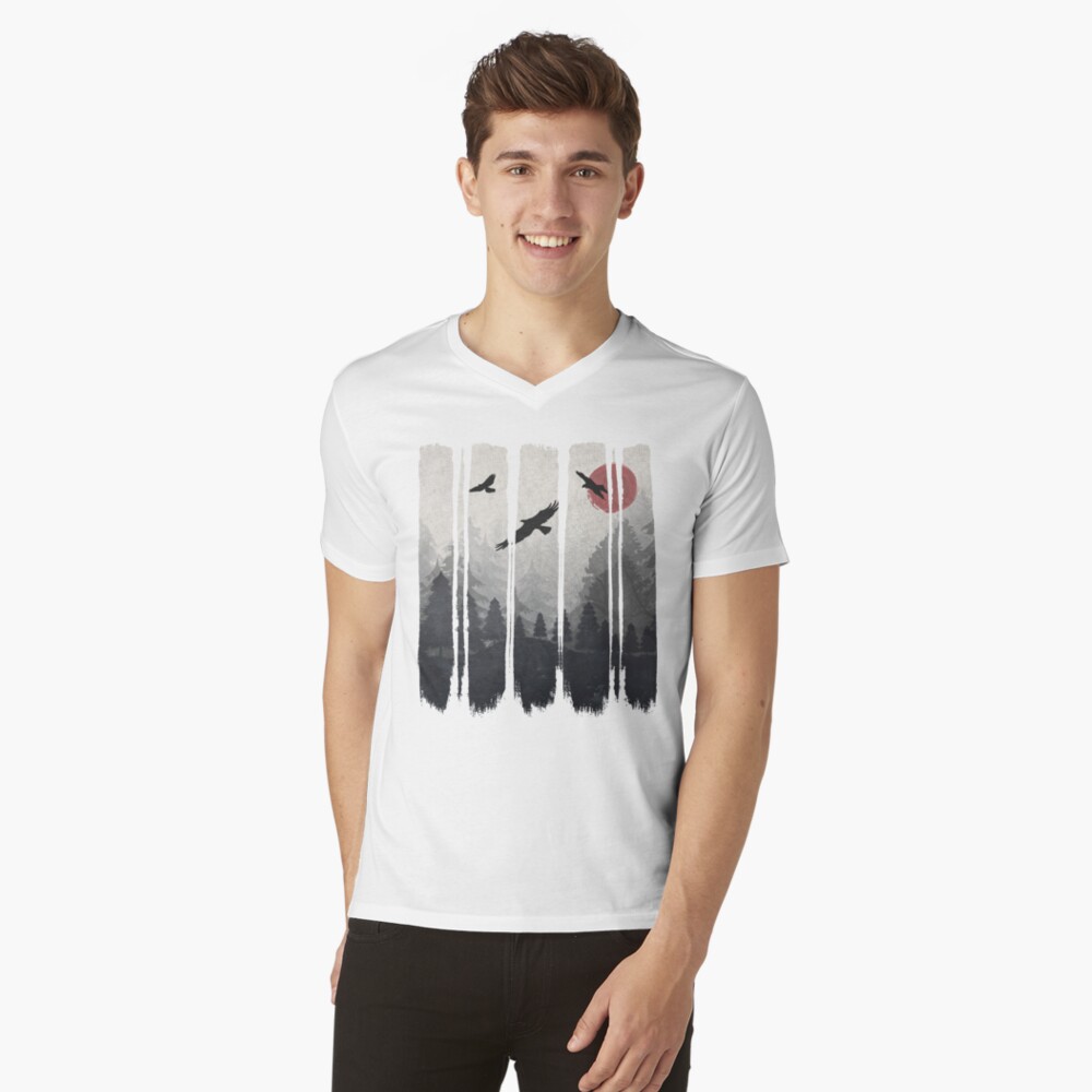 Item preview, V-Neck T-Shirt designed and sold by nomadartstudio.
