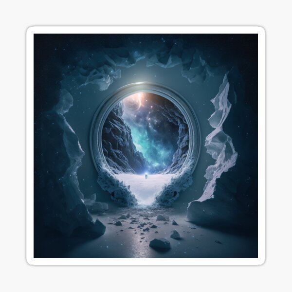Artikel-Vorschau von SCI-FI-Konzeptkunst FarCaster Portal-Leinwanddruck Nr. 4, designt und verkauft von Dedisun.