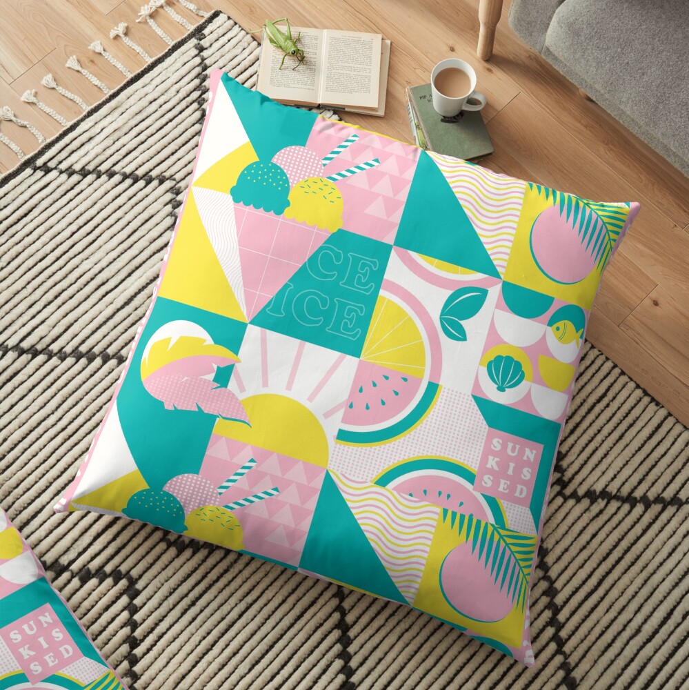 Summer Lovin' Vibes Floor Pillow