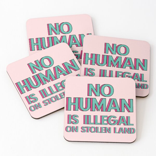 Item preview, No human is illegal on stolen land  designed and sold by Preslava Genova.