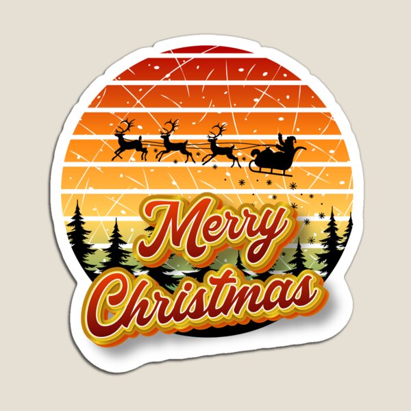Item preview, Retro Merry Christmas designed and sold by Eranthe Bernardo.
