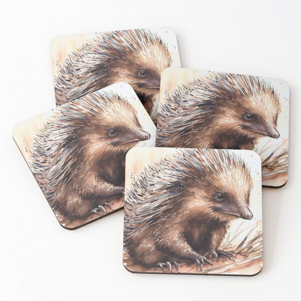 Item preview, Australian terrestrial mammals Echidna - Watercolor Paint designed and sold by ABArtByAlexST.