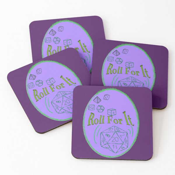 Item preview, Roll for It Green Text on Purple Badge - TTRPG designed and sold by jolabrese.