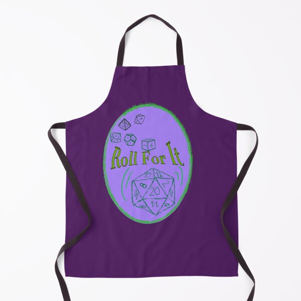Item preview, Roll for It Green Text on Purple Badge - TTRPG designed and sold by jolabrese.