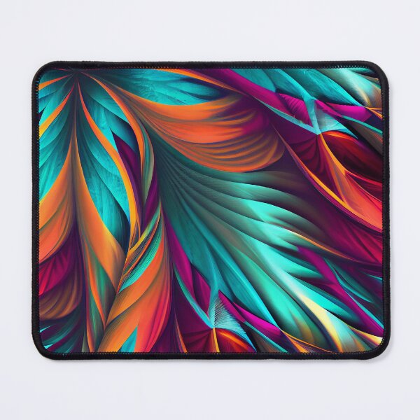 Artikelvorschau, Abstract Modern Colorful Feather Pattern Digital Painting entworfen und verkauft von CodeAndColors.