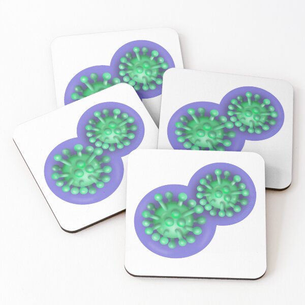 Item preview, Green Cute Viruses designed and sold by toriarsenault.