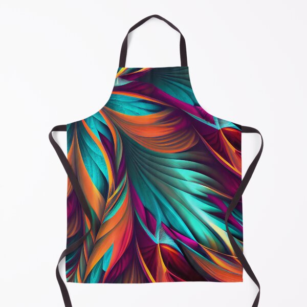 Aperçu de l'œuvre Abstract Modern Colorful Feather Pattern Digital Painting créée et vendue par CodeAndColors.