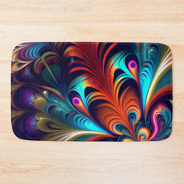 Aperçu de l'œuvre Abstract Colorful Swirl Pattern Digital Painting créée et vendue par CodeAndColors.