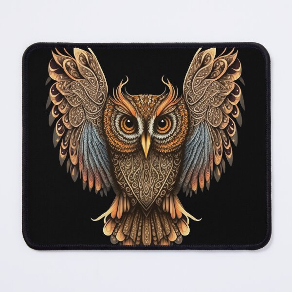 Item preview, Beautiful brown owl with open wings designed and sold by Victorsju.