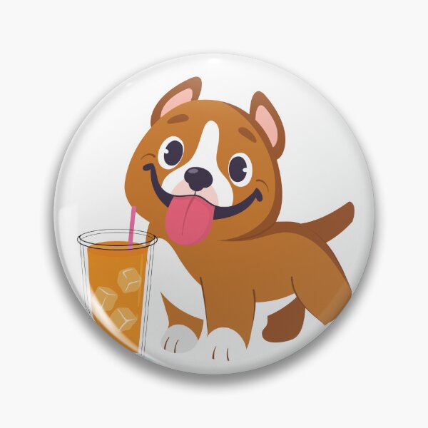 Item preview, Cold brew shibi pitbull | Pitbull Smiling designed and sold by RobbRY.