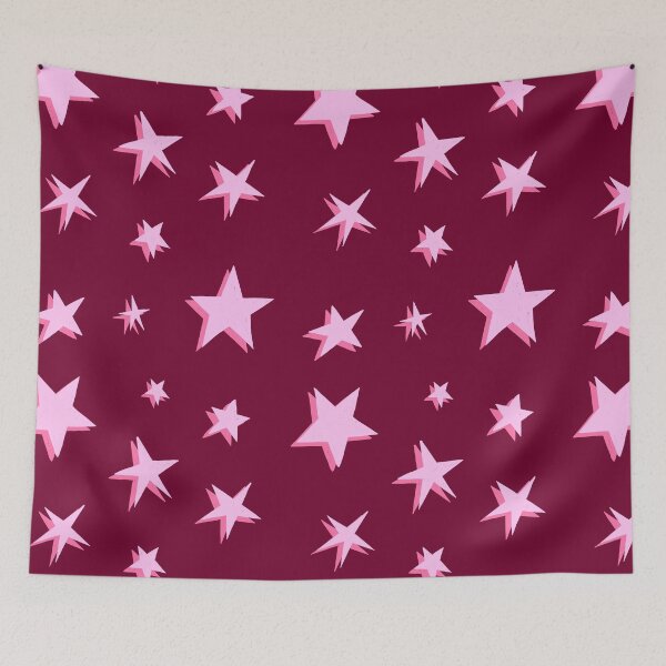 Item preview, Burgundy and Pink, Sketchy Stars designed and sold by OneThreeSix.