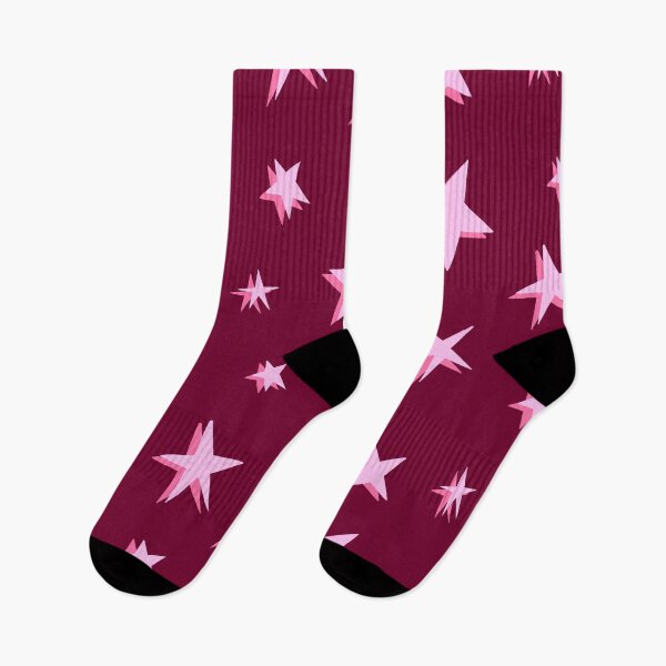 Item preview, Burgundy and Pink, Sketchy Stars designed and sold by OneThreeSix.