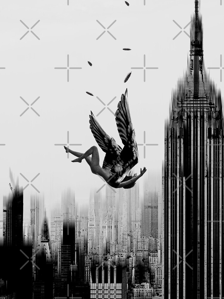 Fallen Angel Wing Black | Halloween City