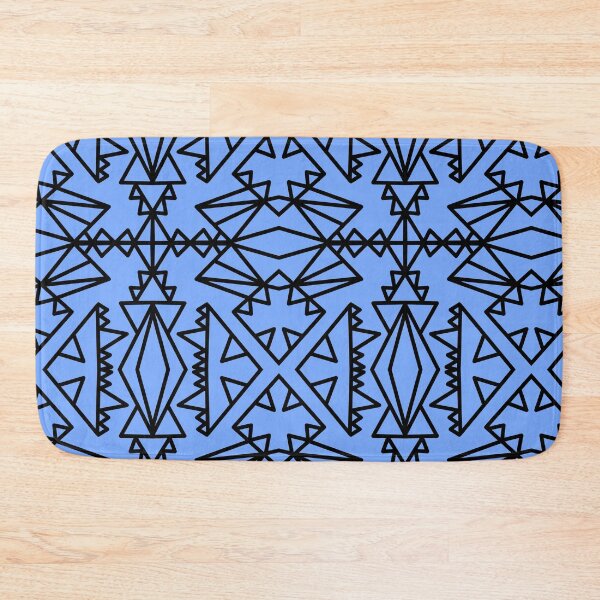 Item preview, blue geometric pattern designed and sold by bmiller64.